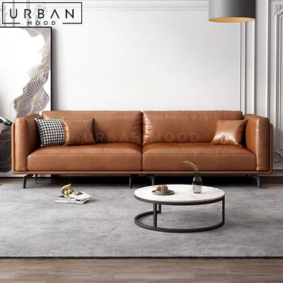 EVAGE Modern Leather Sofa