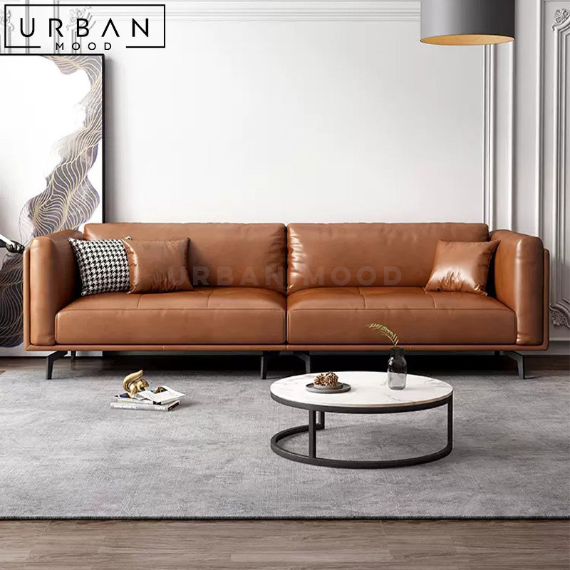 EVAGE Modern Leather Sofa