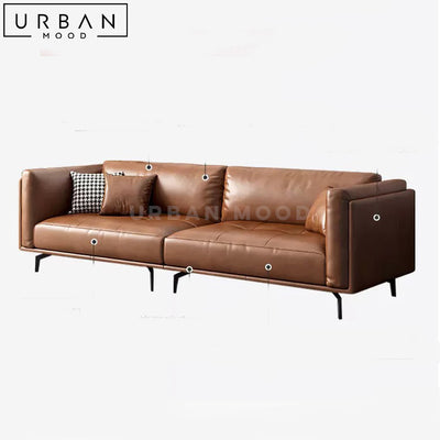 EVAGE Modern Leather Sofa