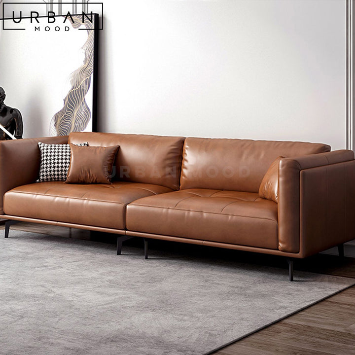 EVAGE Modern Leather Sofa