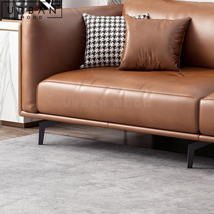 EVAGE Modern Leather Sofa