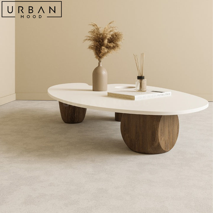 EVAN Japandi Sintered Stone Coffee Table