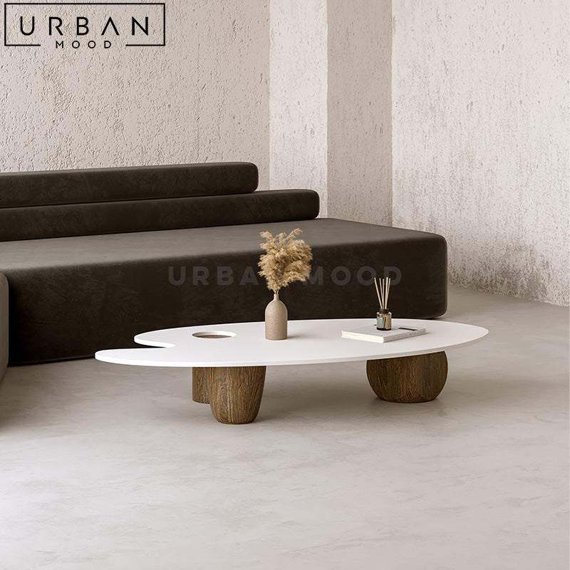 EVAN Japandi Sintered Stone Coffee Table