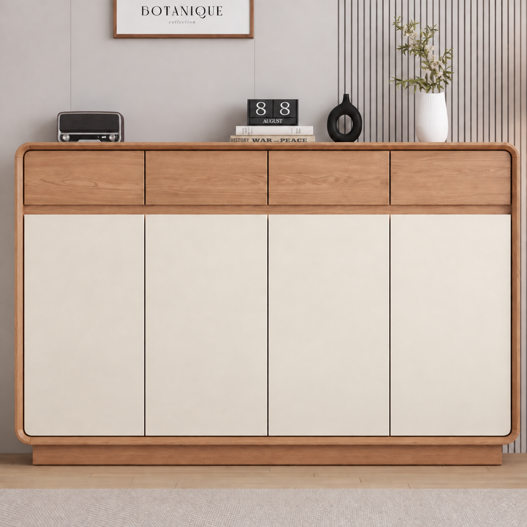 EVIAN Modern Solid Wood Shoe Cabinet - Urban Mood Singapore