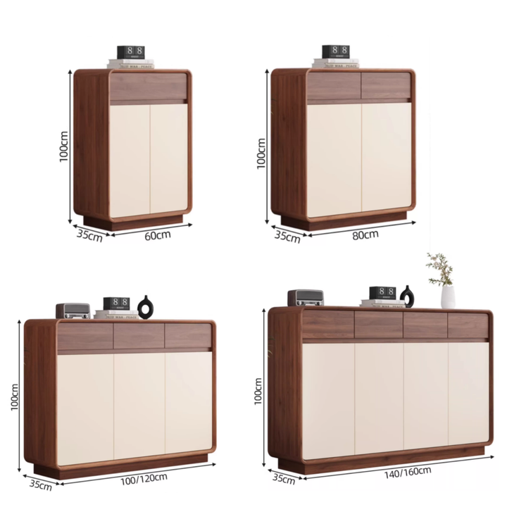 EVIAN Modern Solid Wood Shoe Cabinet - Urban Mood Singapore