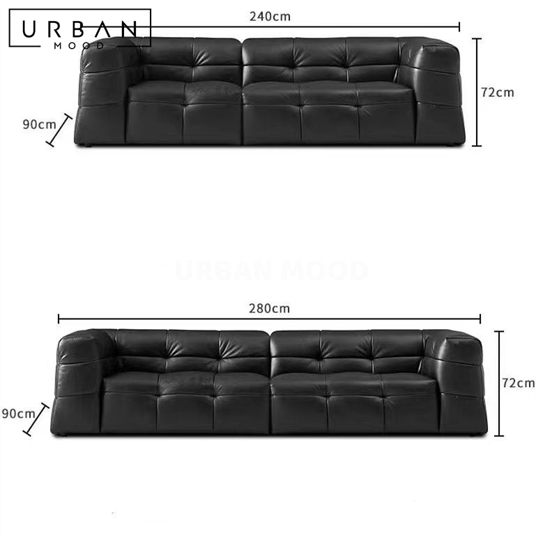 EVO Modern Leather Sofa