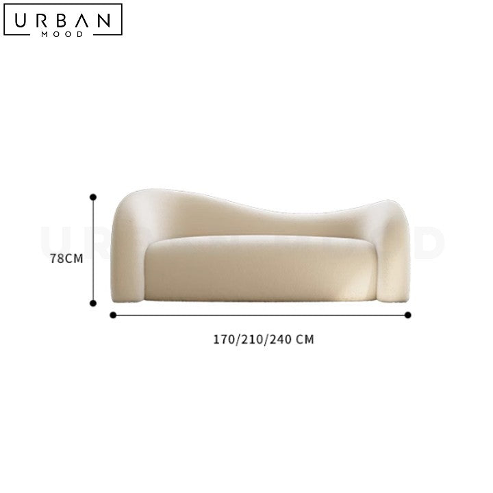 EZEKIEL Japandi Boucle Sofa