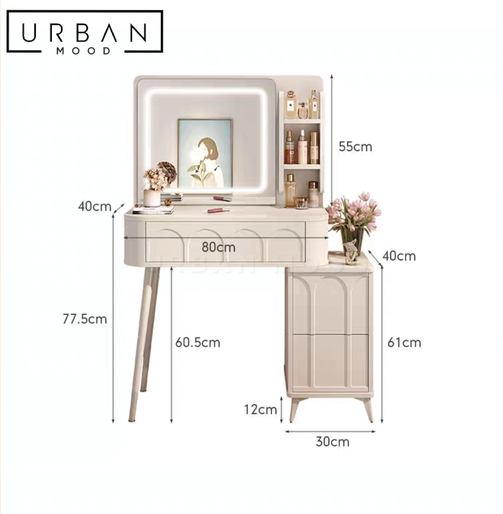 EDITH Modern Vanity Table Set