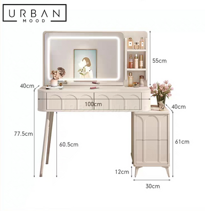 EDITH Modern Vanity Table Set