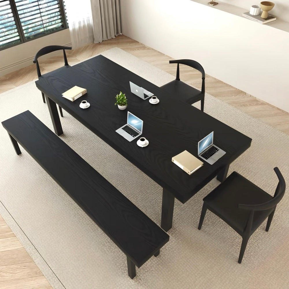 HARTWELL Modern Solid Wood Study Dining Table - Cassa Haus Singapore