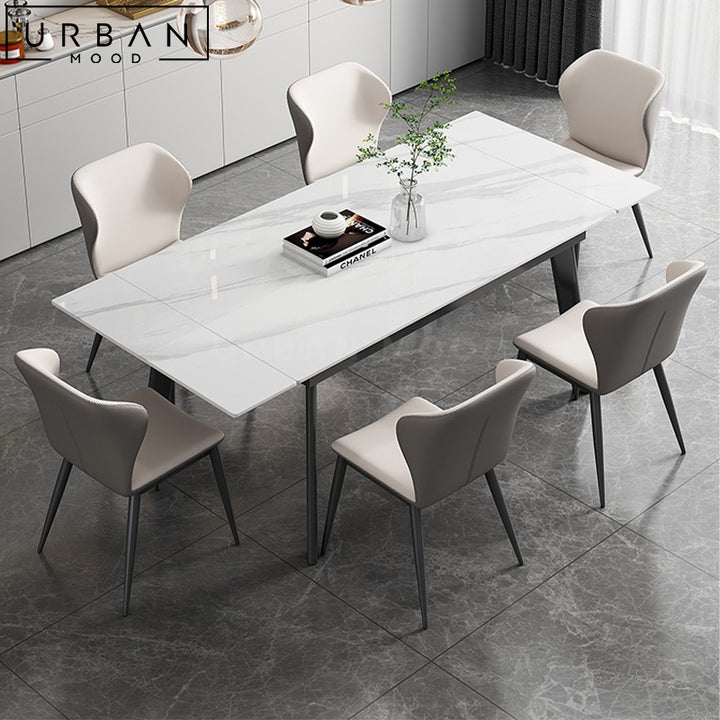 FABIO Modern Extendable Sintered Stone Dining Table