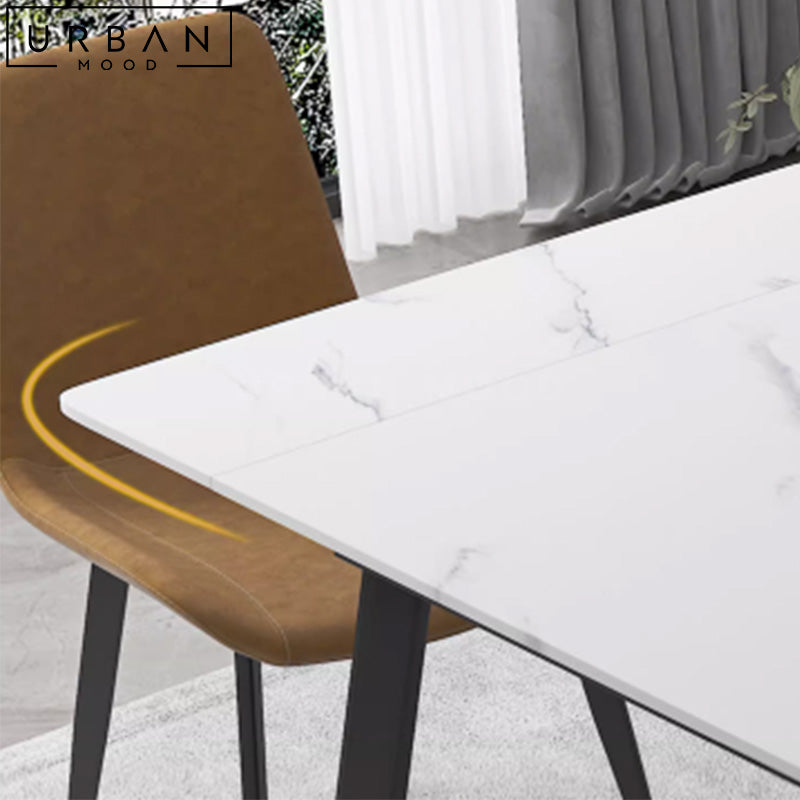 FABIO Modern Extendable Sintered Stone Dining Table