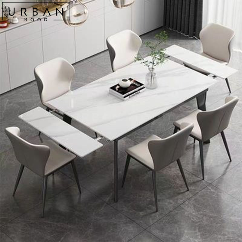 FABIO Modern Extendable Sintered Stone Dining Table