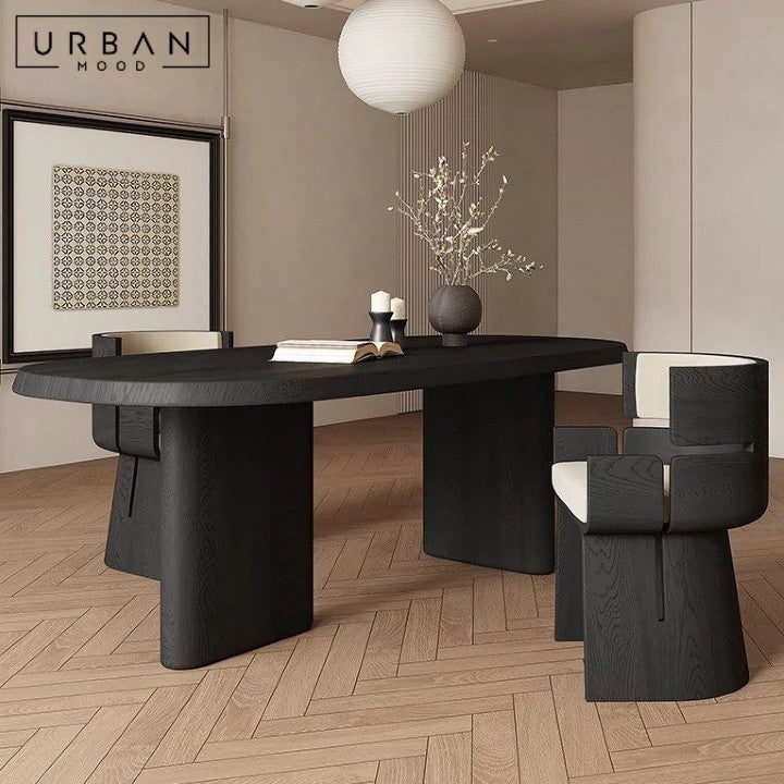 FARGE Modern Solid Wood Dining Table