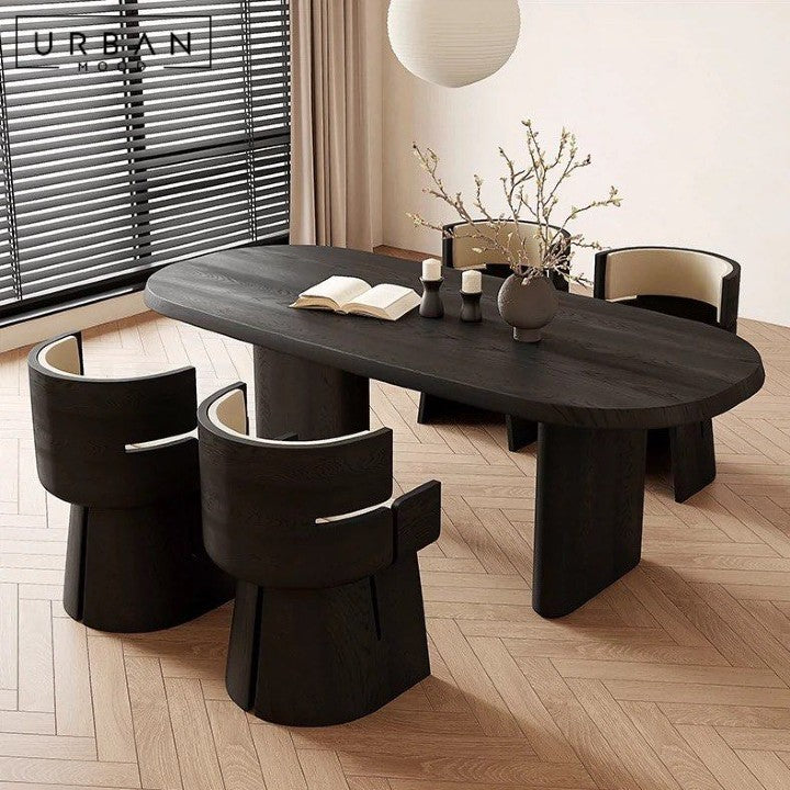 FARGE Modern Solid Wood Dining Table