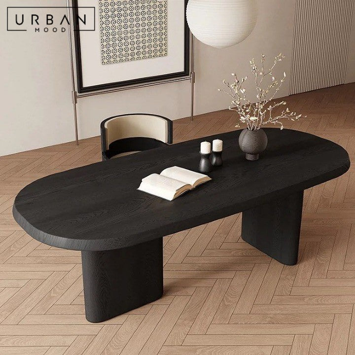 FARGE Modern Solid Wood Dining Table