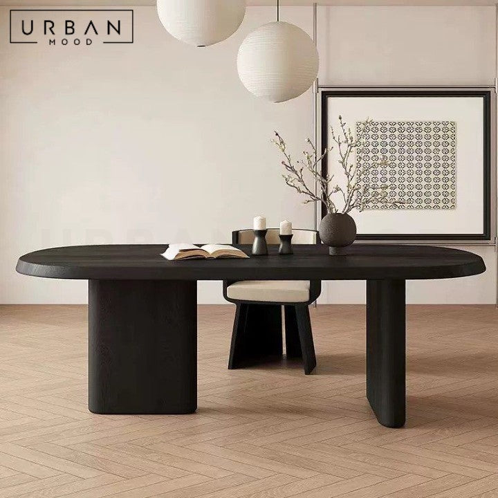 FARGE Modern Solid Wood Dining Table