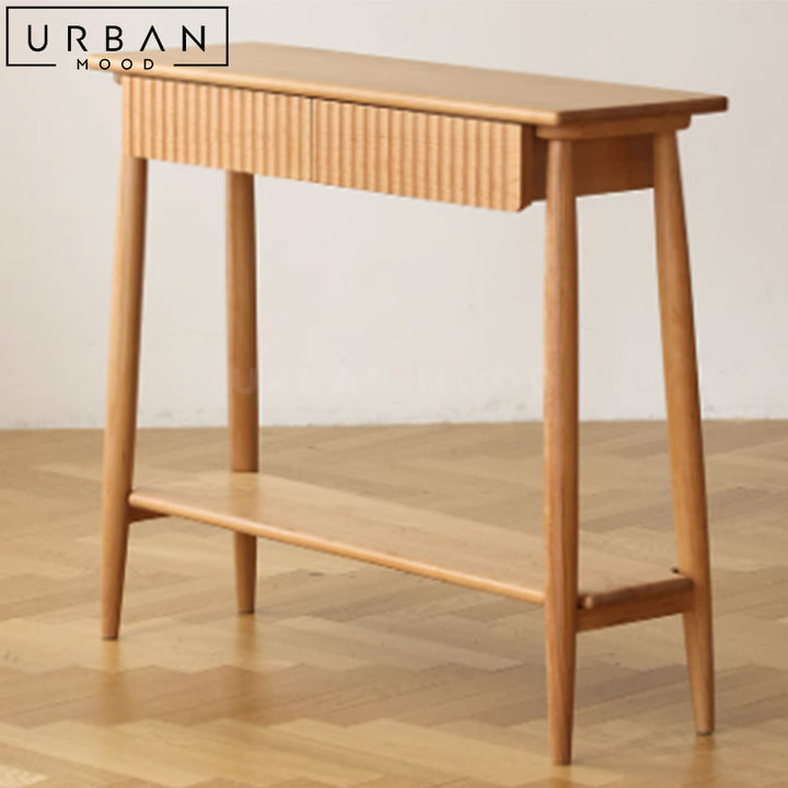 FALCO Japandi Solid Wood Console Table