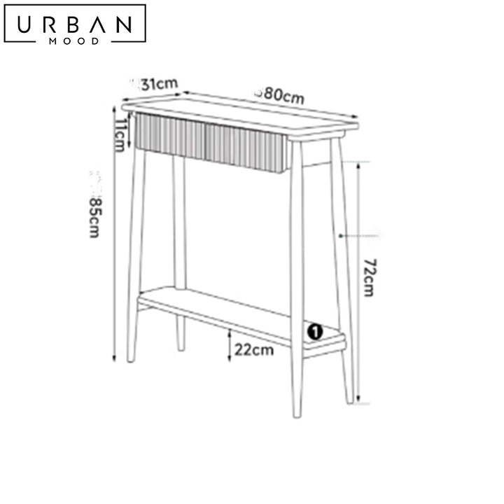 FALCO Japandi Solid Wood Console Table