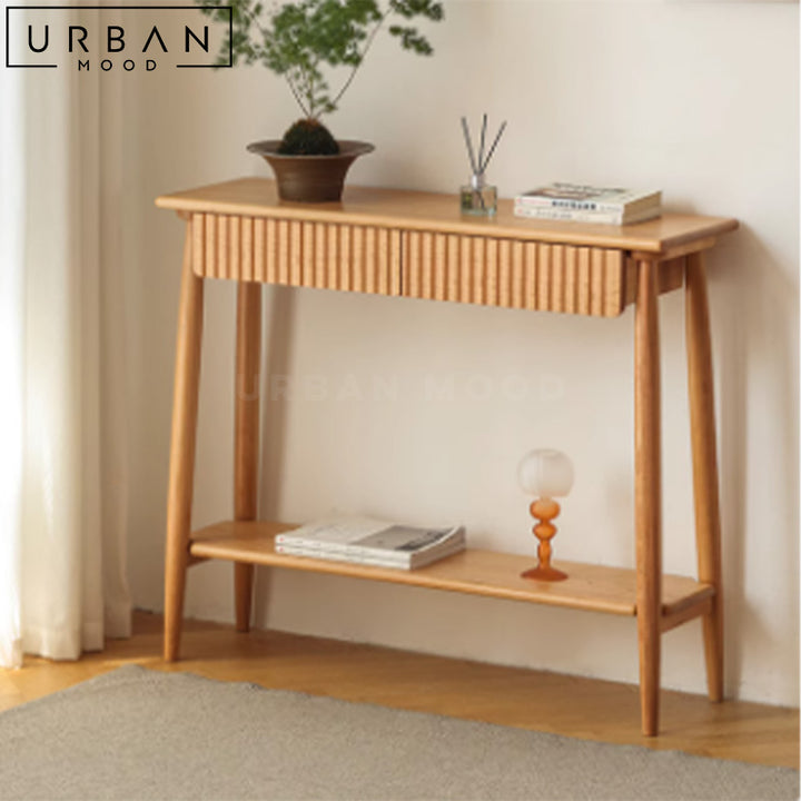 FALCO Japandi Solid Wood Console Table