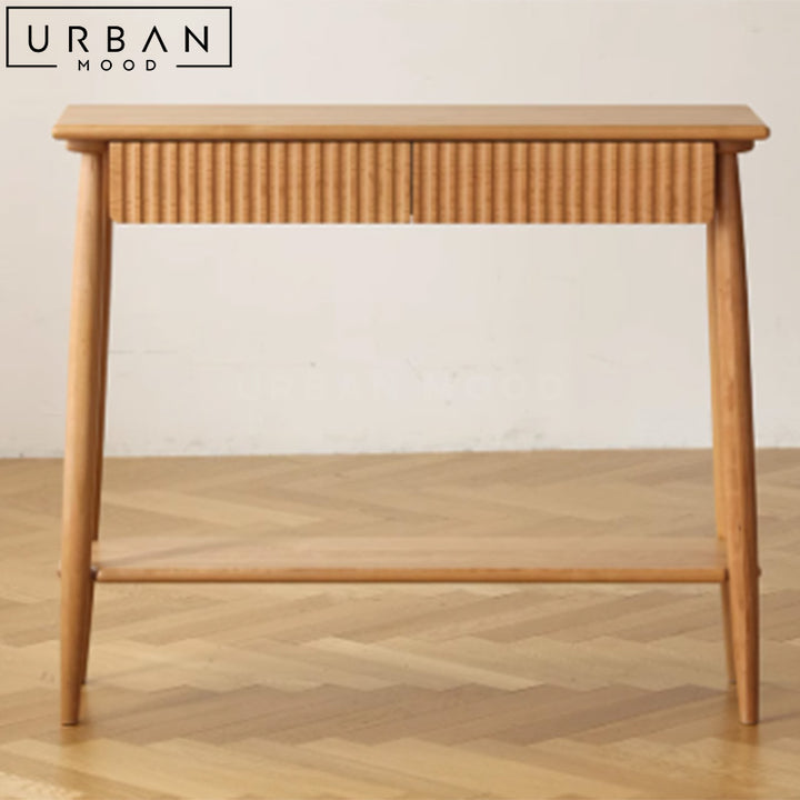 FALCO Japandi Solid Wood Console Table