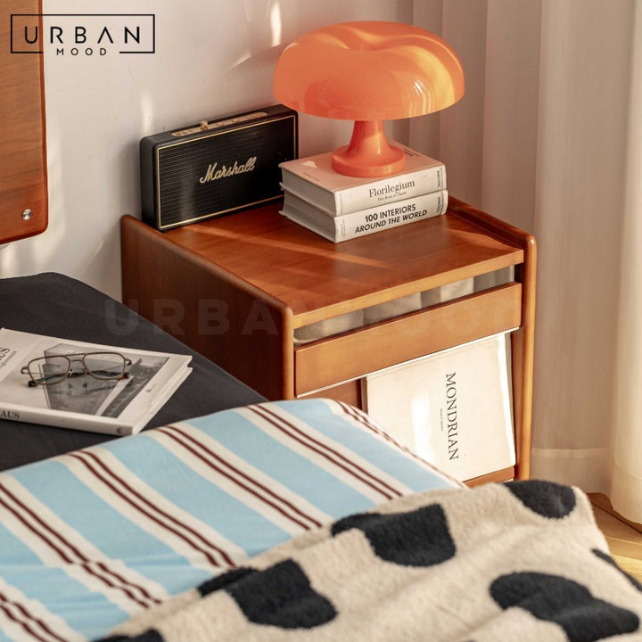 FALKEN Modern Solid Wood Bedside Table