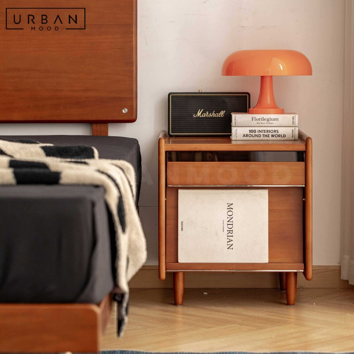 FALKEN Modern Solid Wood Bedside Table