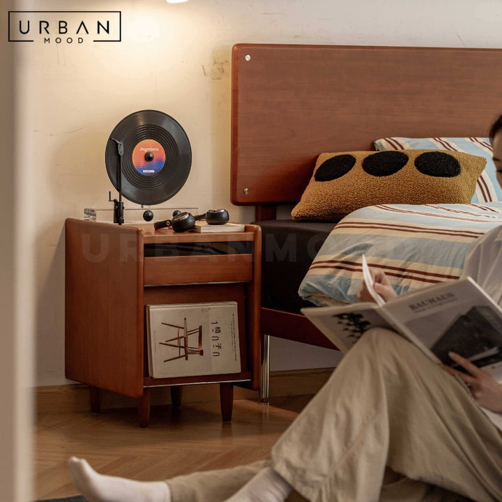 FALKEN Modern Solid Wood Bedside Table