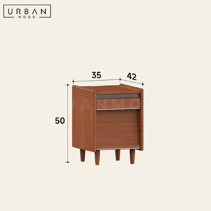 FALKEN Modern Solid Wood Bedside Table