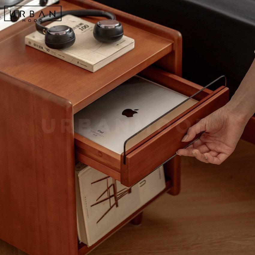 FALKEN Modern Solid Wood Bedside Table