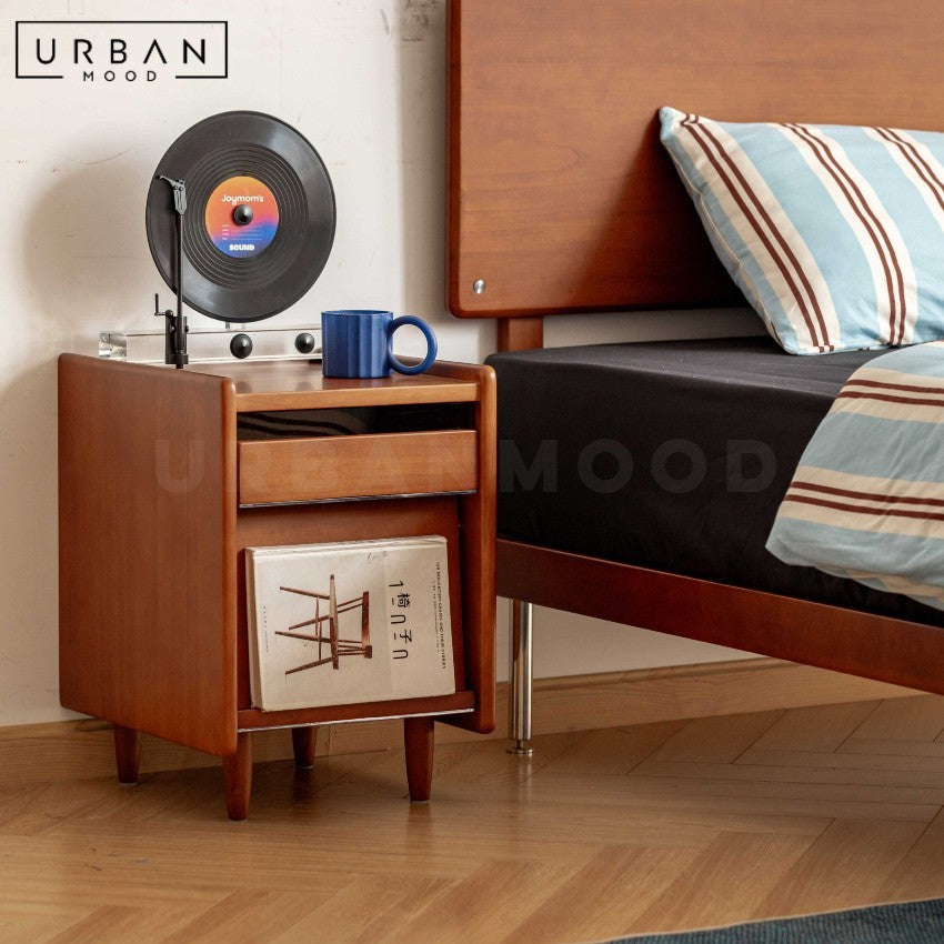 FALKEN Modern Solid Wood Bedside Table