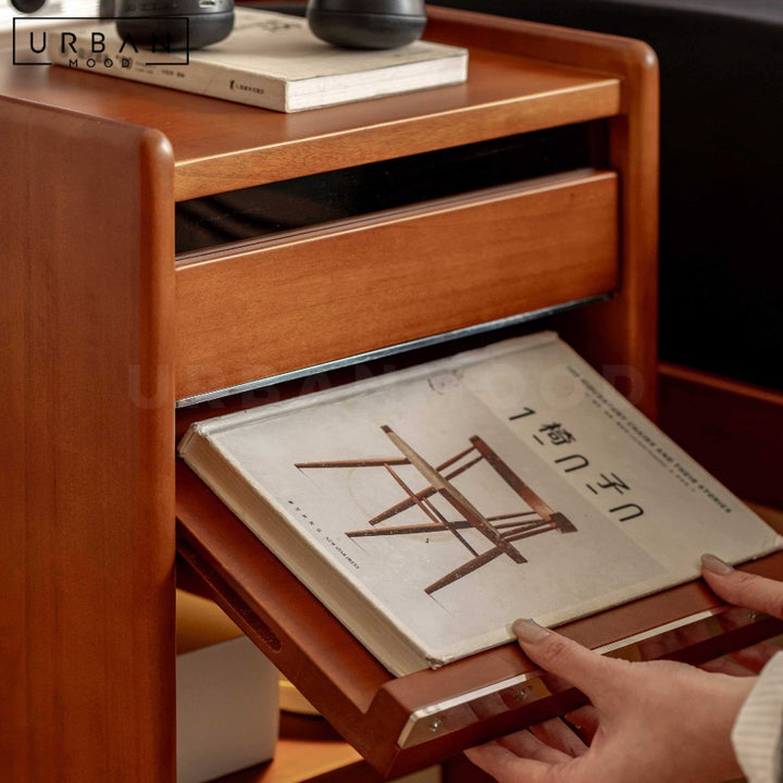 FALKEN Modern Solid Wood Bedside Table