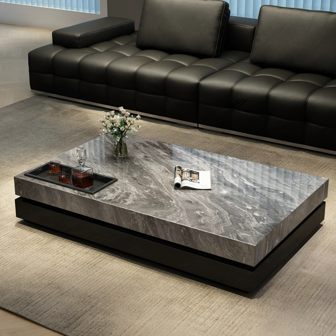 FARELL Modern Minimalist Sintered Stone Coffee Table - Urban Mood Singapore