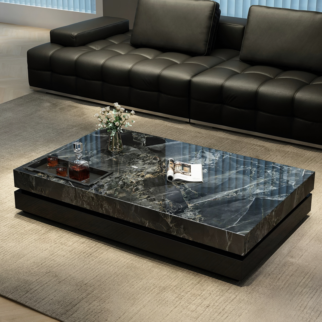 FARELL Modern Minimalist Sintered Stone Coffee Table - Urban Mood Singapore
