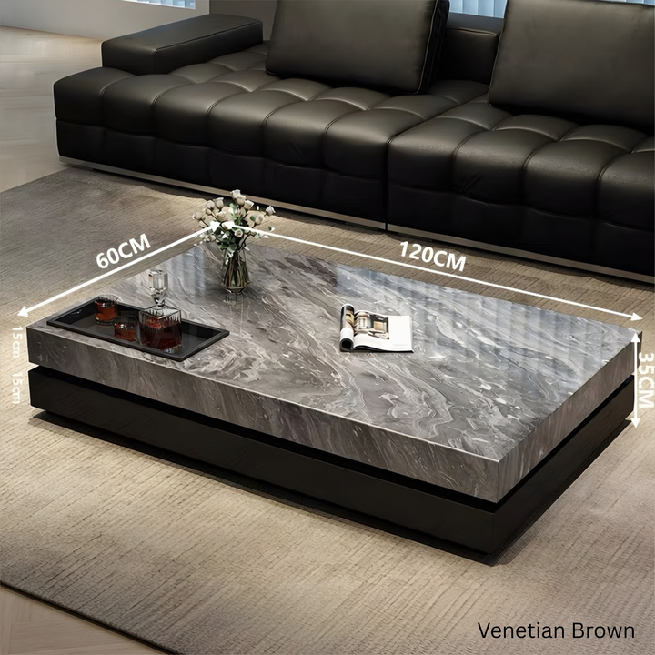 FARELL Modern Minimalist Sintered Stone Coffee Table - Urban Mood Singapore