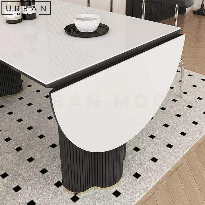 FAUSTINE Modern Extendable Sintered Stone Dining Table