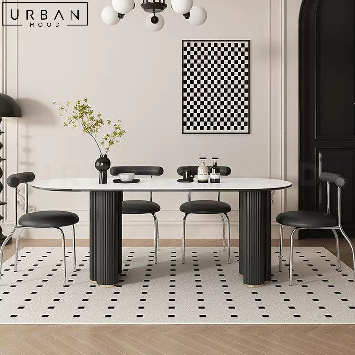 FAUSTINE Modern Extendable Sintered Stone Dining Table