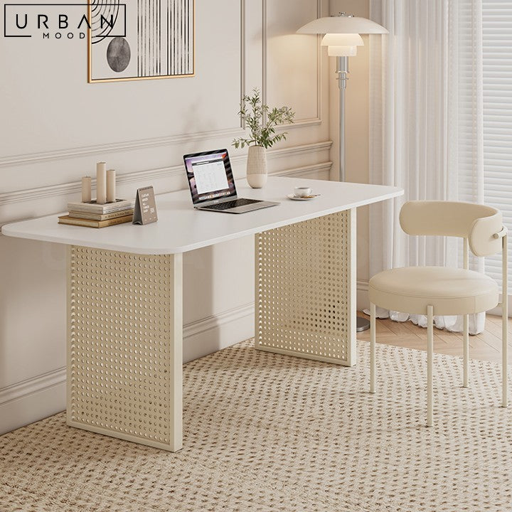 FELMANE Modern Sintered Stone Study Table – Urban Mood