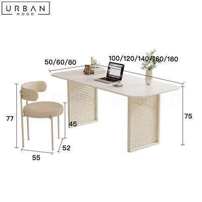 FELMANE Modern Sintered Stone Study Table