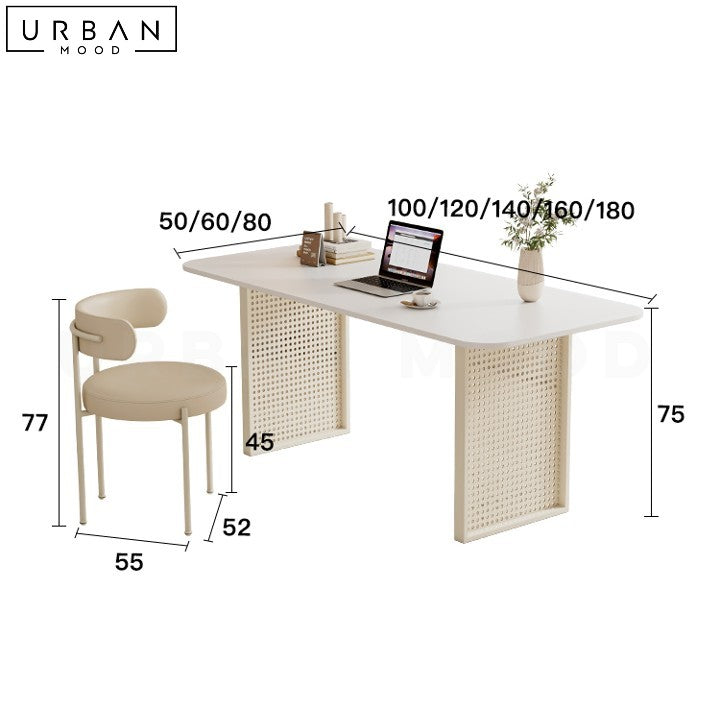 FELMANE Modern Sintered Stone Study Table