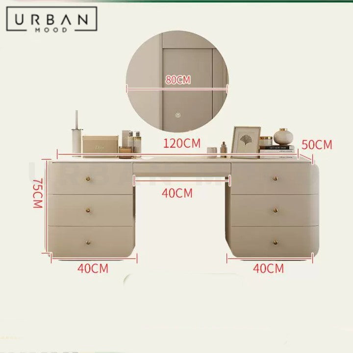 FENNY Modern Solid Wood Vanity Table