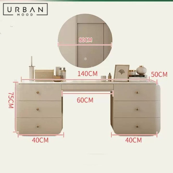 FENNY Modern Solid Wood Vanity Table