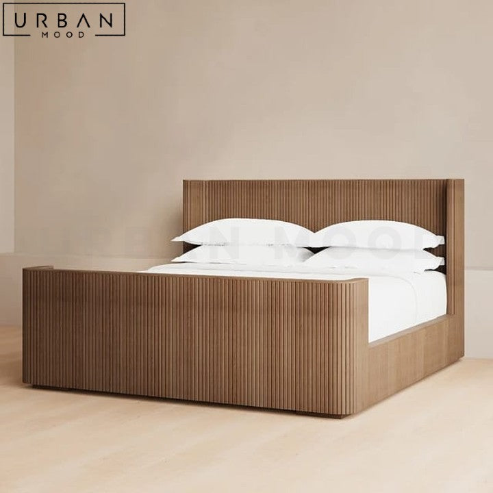 Premium | FLOW Modern Solid Wood Bedframe