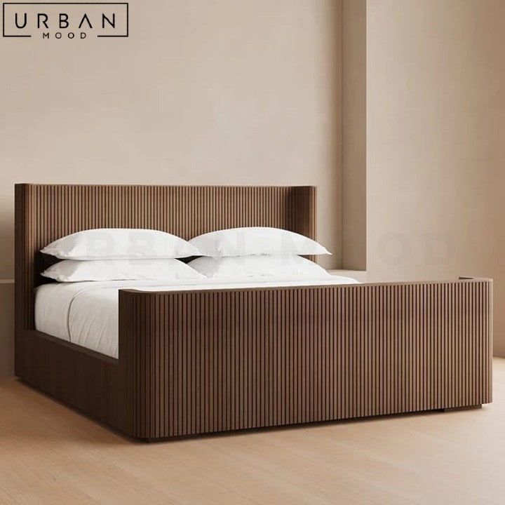 Premium | FLOW Modern Solid Wood Bedframe