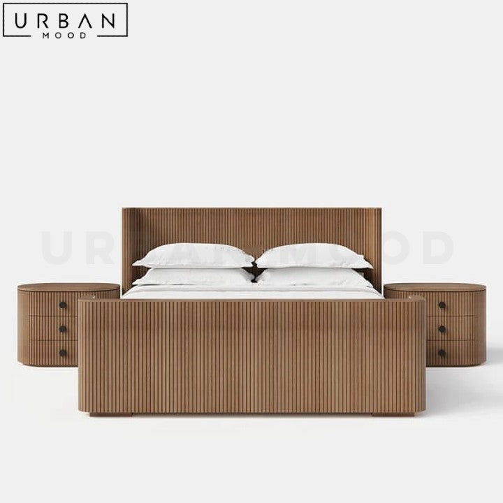 Premium | FLOW Modern Solid Wood Bedframe