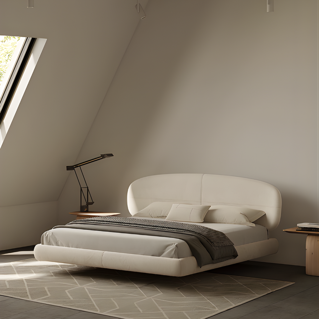 FERN Minimalist Floating Fabric Bedframe - Urban Mood Singapore