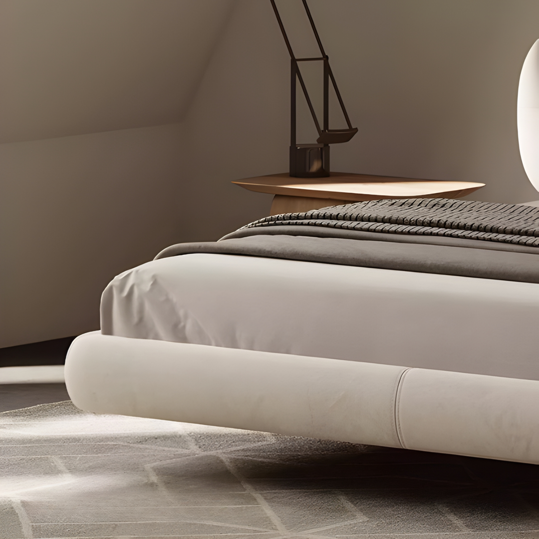 FERN Minimalist Floating Fabric Bedframe - Urban Mood Singapore