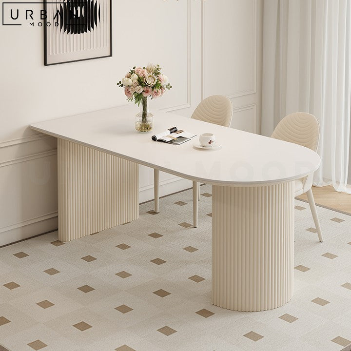 FERRAND Japandi Sintered Stone Dining Table