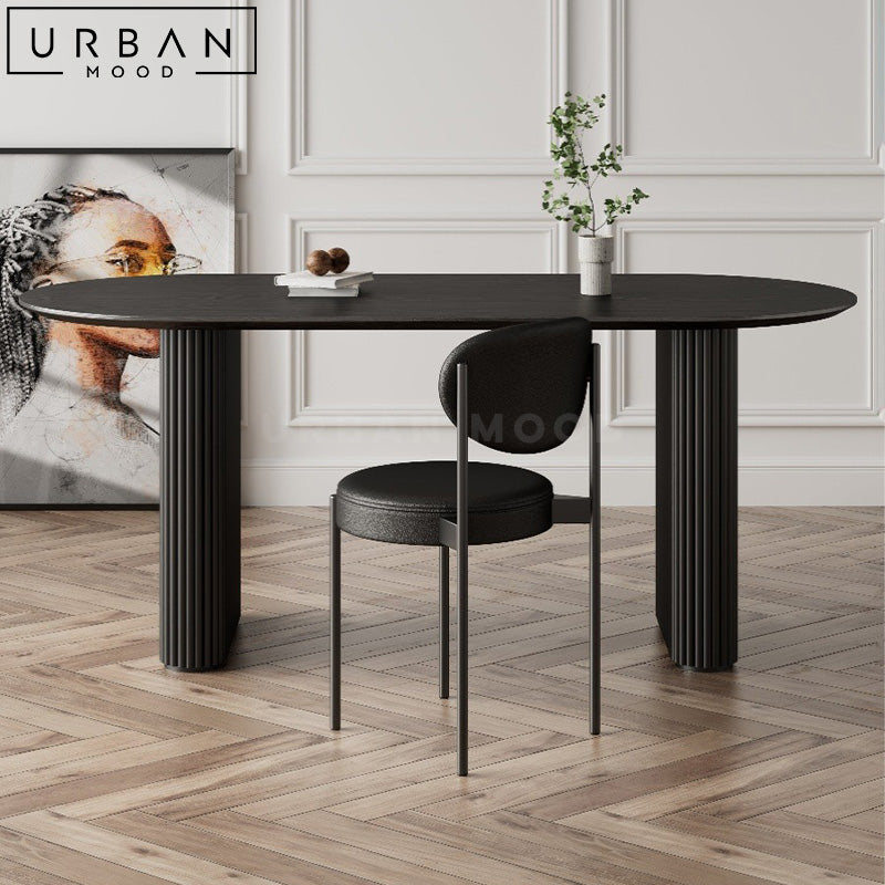 FIERO Japandi Solid Wood Dining Table