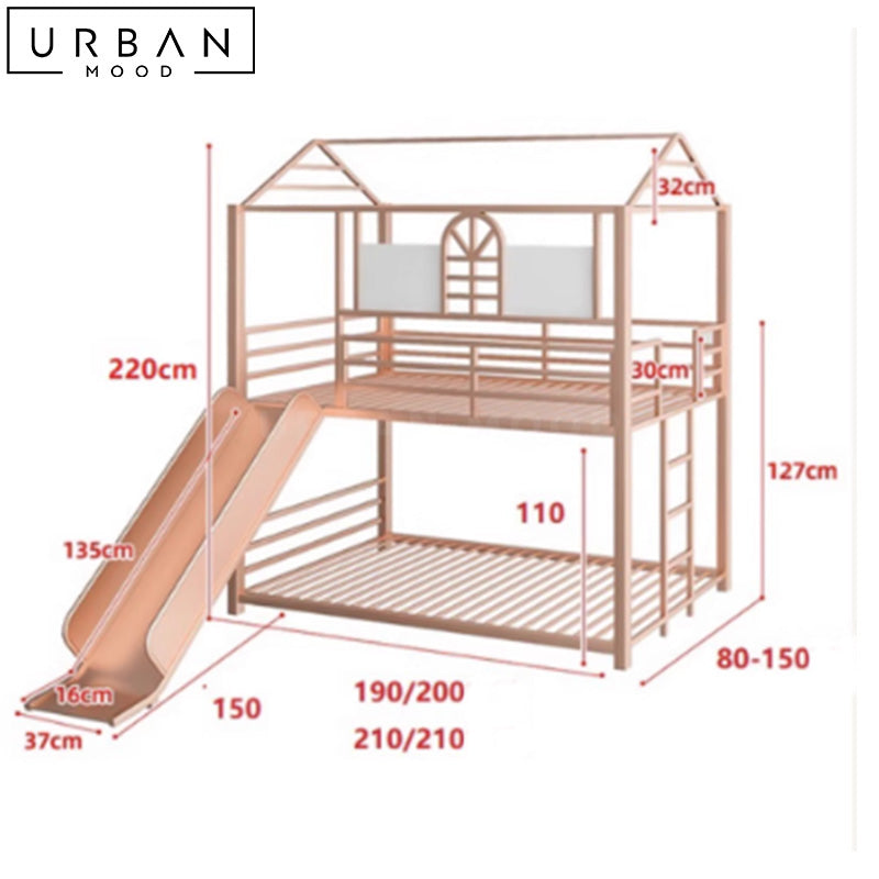 FIONA Modern Children's Loft Bedframe